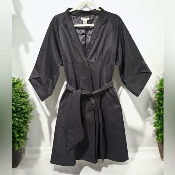 VERTIGO PARIS Avant Garde Origami Dresscoat Overcoat trench coat sz M - Picture 1 of 9